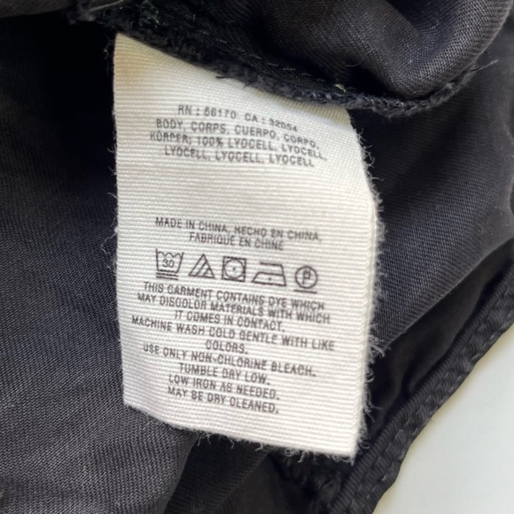 Anthropologie Pilcro and the Letterpress Black Shirt Dress SIZE Small - Picture 10 of 10